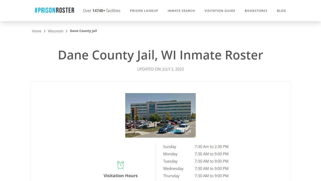 Dane County Jail, WI Inmate Roster - Inmate Locator